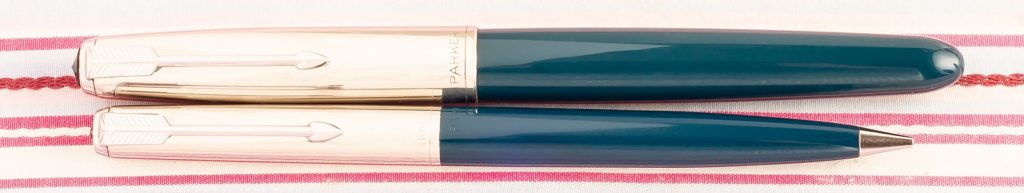 vintage parker 51 fountain pen color teal blue
