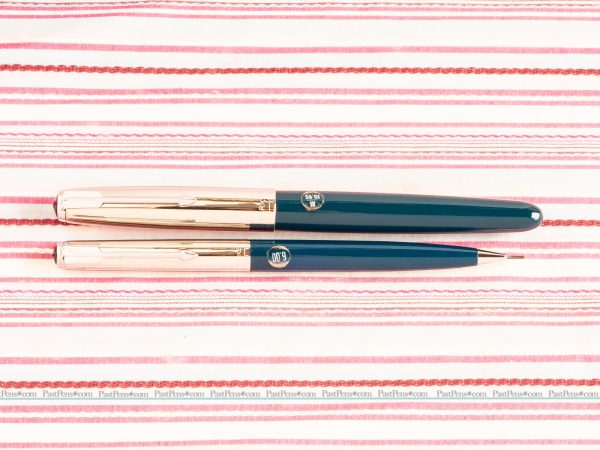 vintage parker 51 fountain pen pencil box set new matt chrome blue pk292