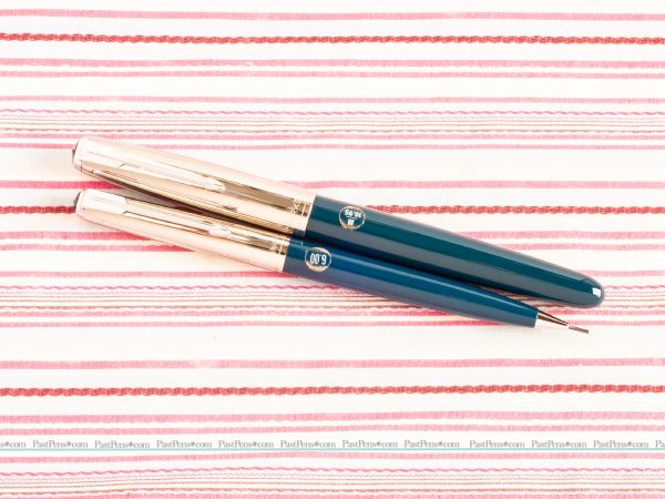 vintage parker 51 fountain pen pencil box set new matt chrome blue pk292