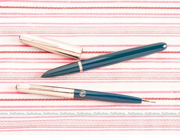 vintage parker 51 fountain pen pencil box set new matt chrome blue pk292