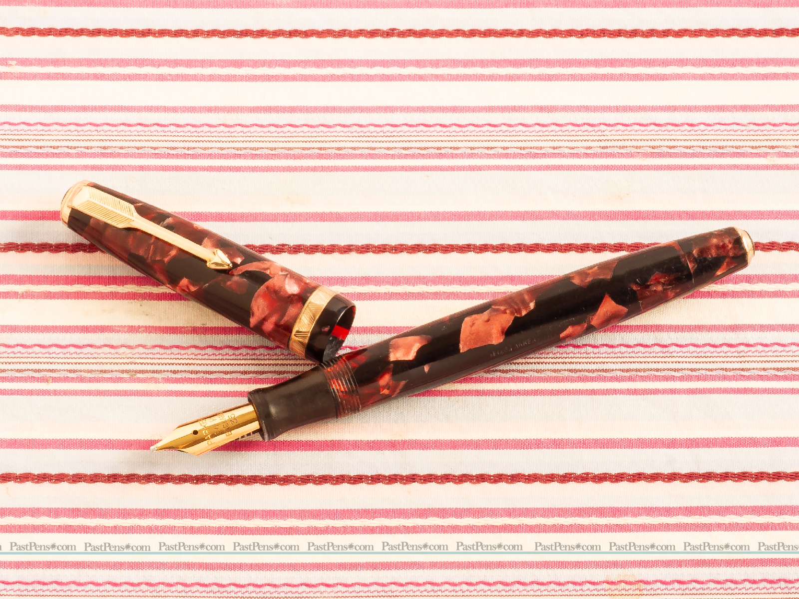 parker duofold NS red double jewel fountain pen pk296