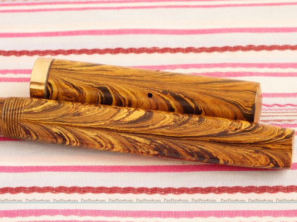 waterman olive ripple ideal 952v fountain pen wm175