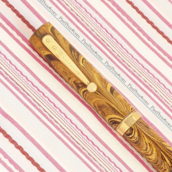 waterman olive ripple ideal 952v fountain pen wm175