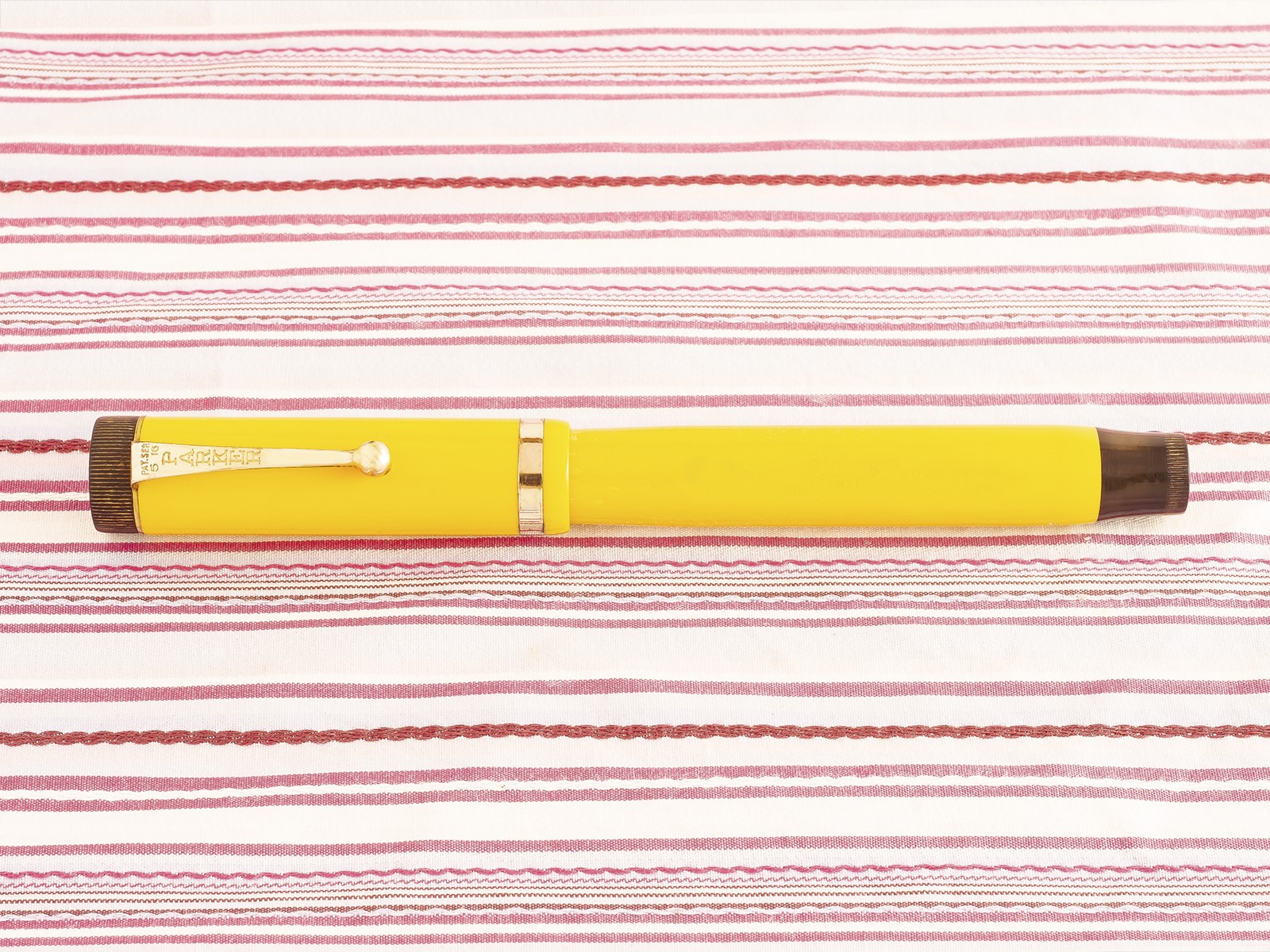 vintage parker duofold mandarin yellow senior fountain pen pk290 r pens