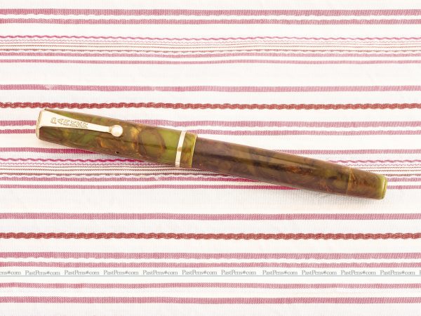 parker moderne depression green gold marble fountain pen pk300 2