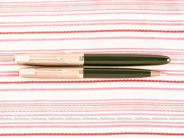 vintage parker 51 deluxe forest green fountain pen pencil box set new old stock pk301